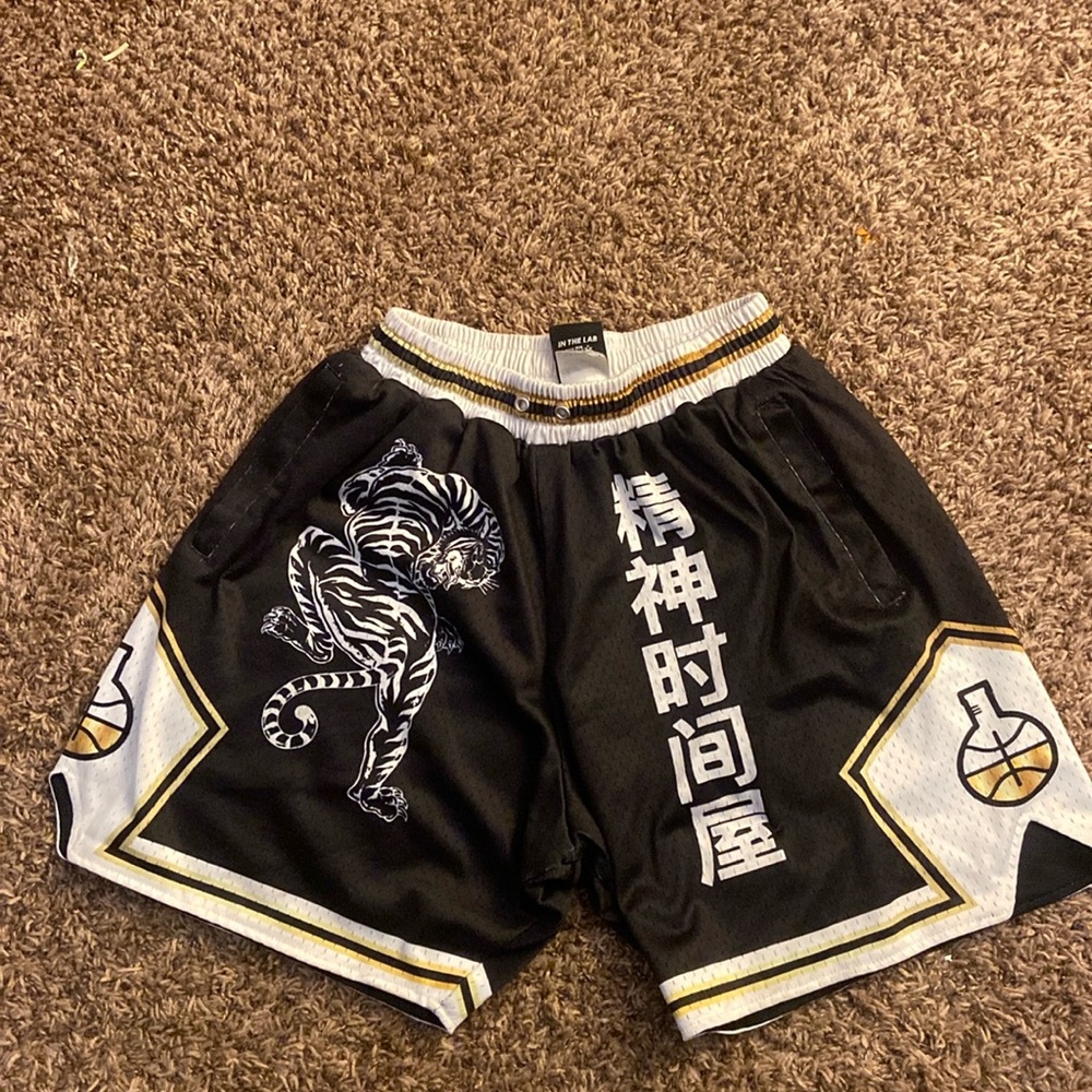 In The Lab Crouching Tiger Basketball Shorts.